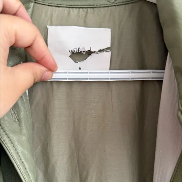 Wilfred Ganna  Faux leather shirt jacket - Picture 6 of 8